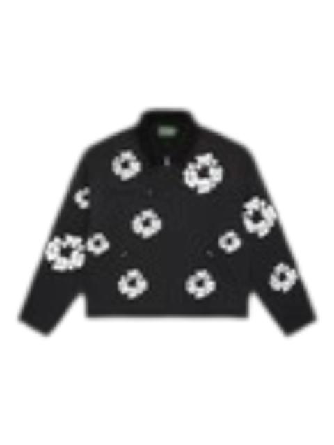 Denim Tears Cotton Wreath Canvas Work Jacket Black