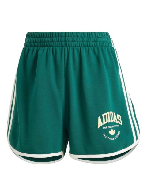 (WMNS) adidas VRCT Graphic Shorts Asia Sizing 'Collegiate Green' IR6045
