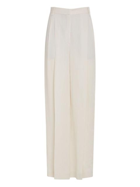 linen wide-leg trousers