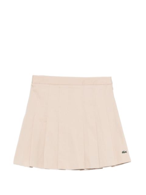 pleated mini skirt