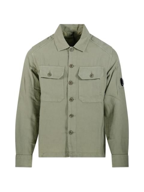 buttoned pocket overshirt