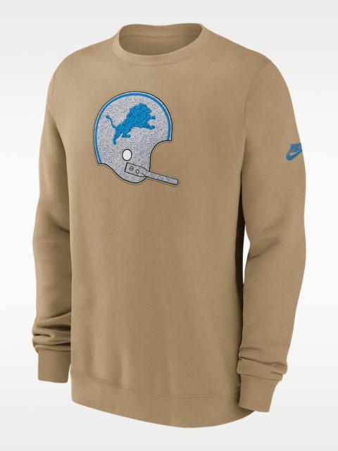 Detroit Lions Swing Pass Rewind Club Men's Nike NFL Pullover Crew