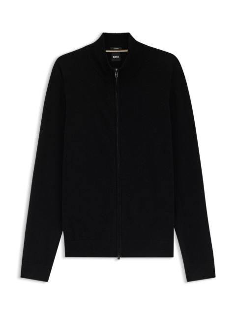 CASHMERE CARDIGAN WITH TWO-WAY ZIP