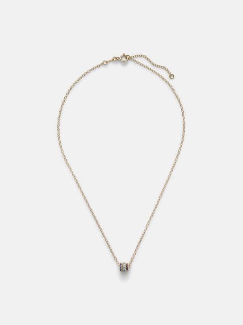 Vesta 18kt gold necklace with sapphires and aquamarine