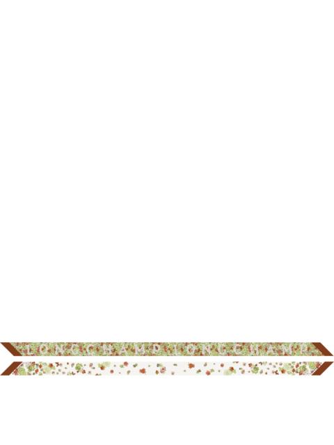 Frise Fleurie Headband Cognac - Silk