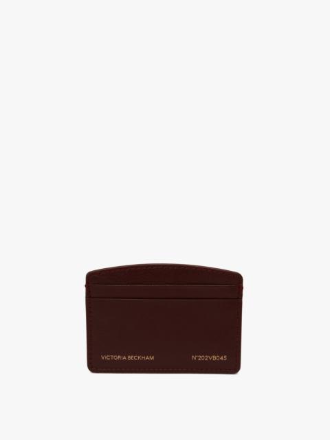 Victoria Card Holder In Burgundy Leather