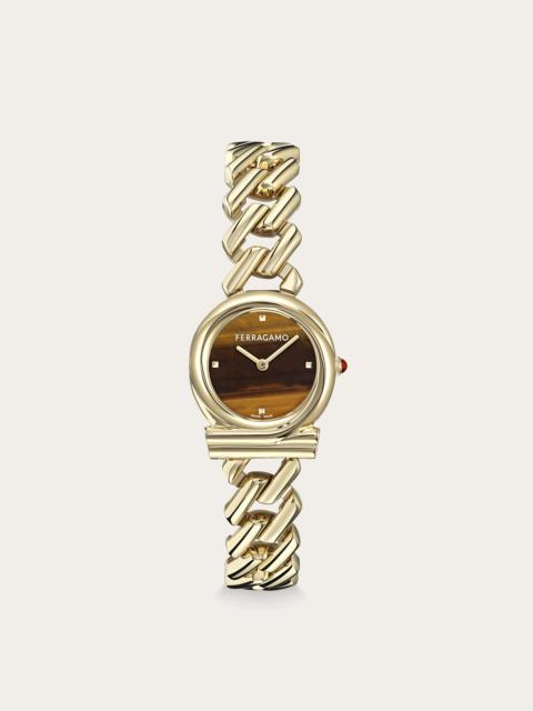 Gancini Twisted Chain Watch