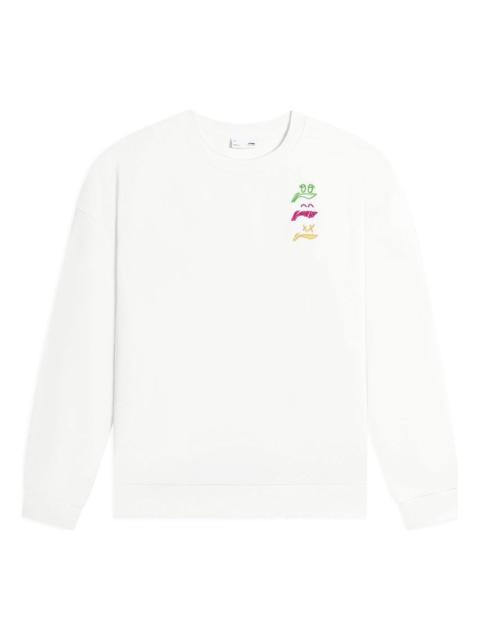Li-Ning Anything Is Possible Graphic Sweatshirt 'White' AWDSF71-1
