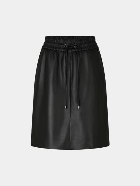 Aurea leather skirt in Black