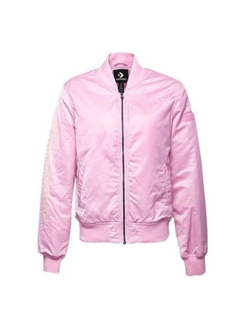 (WMNS) Converse Casual Sports Short Stand Collar Jacket Cherry Pink 10007511-A01