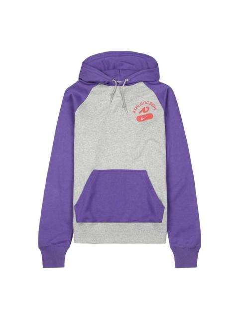 Nike Logo Athletic Daily Casual Hoodie 'Purple Grey' 403978-066