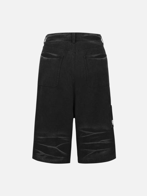 Pigment Dyed Heavy Washed Fashion Fit Skateboard Shorts