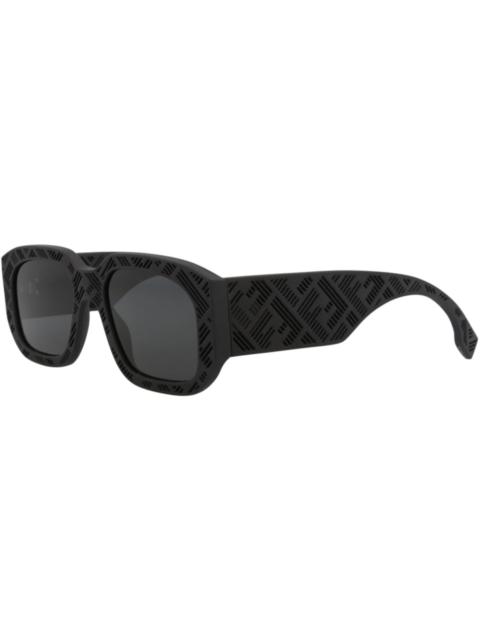 Fendi Square Sunglasses Black Grey (FE40113I-52-02A)