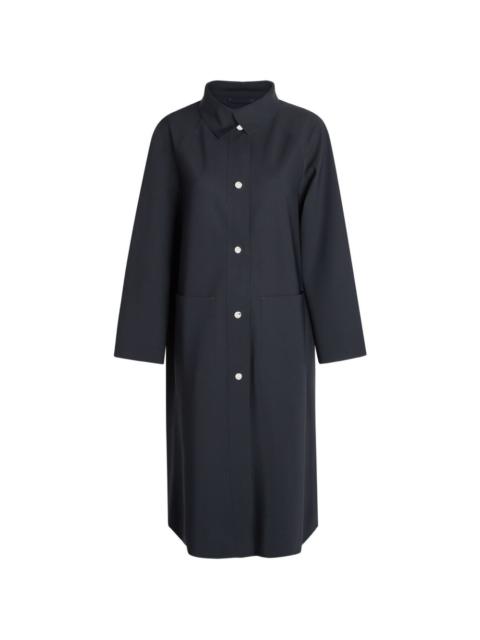 button patch-pockets coat