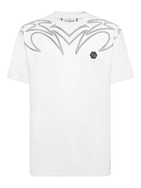rhinestone-embellished T-shirt