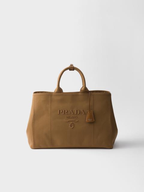 Prada Jardinière extra large cotton canvas tote bag