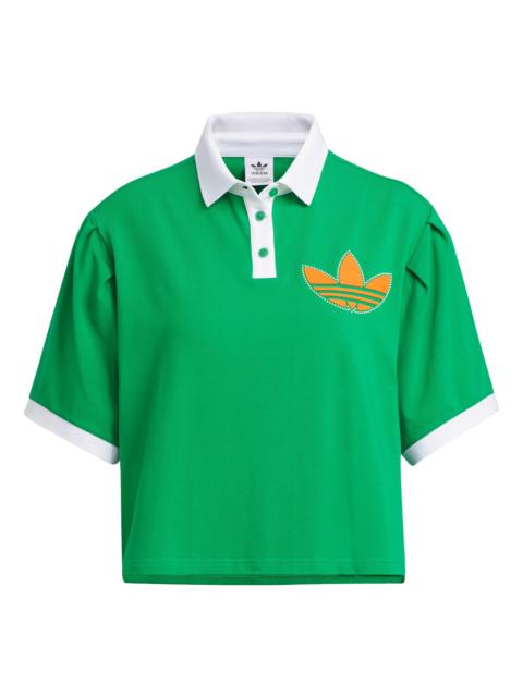 (WMNS) adidas originals Varct Polo Shirt 'Green' IU4767