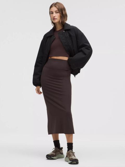 Nulu Slim-Fit High-Rise Maxi Skirt