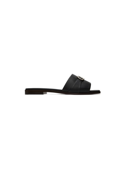 Black Gancini Slides