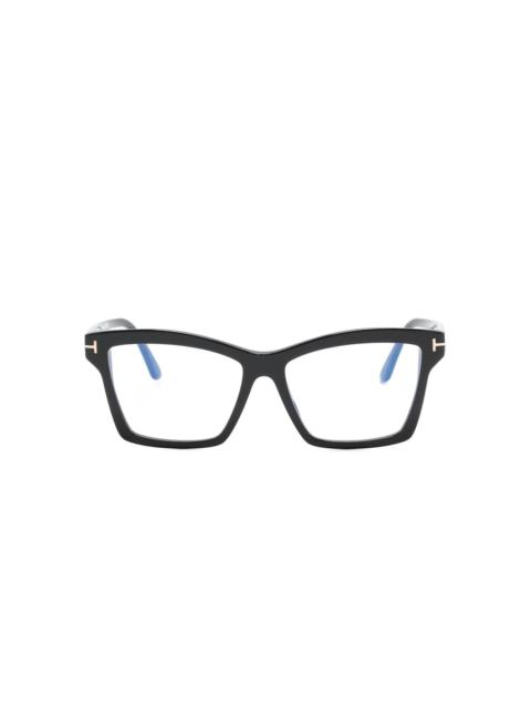 T-hinge square-frame glasses