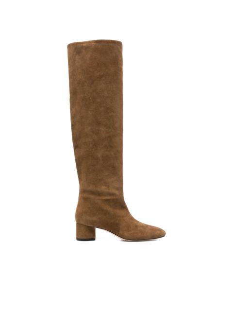 45mm knee-high suede boots