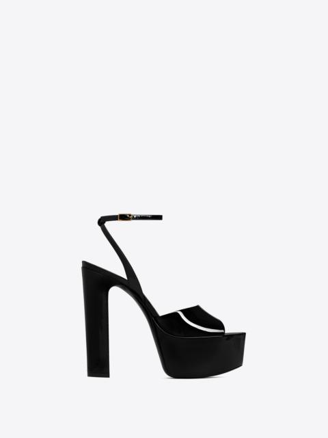 jodie platform sandals in patent leather