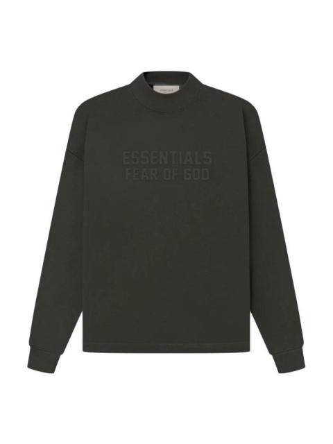 Fear of God Essentials SS23 Relaxed Crewneck Logo Sweater 'Off-Black' FOG-SS23-025