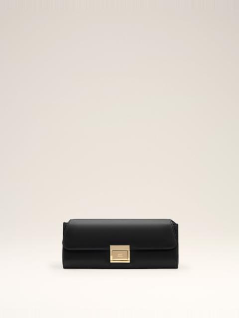 BLACK SMOOTH LEATHER MIMI POUCH