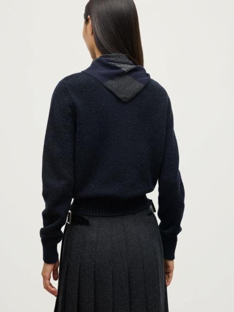 Clan Dark Navy Argyle Cashmere Bandana