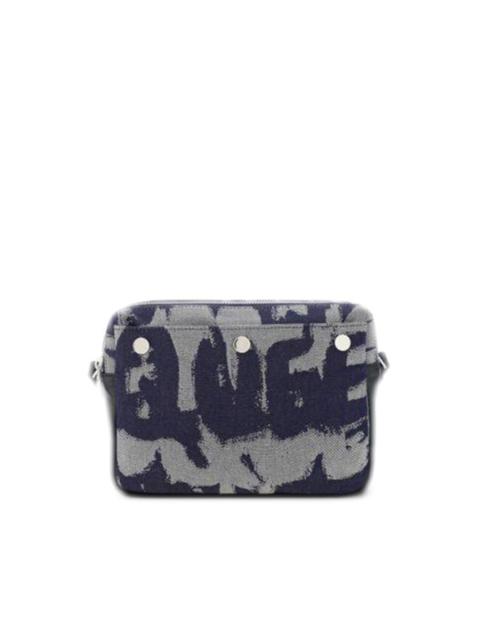 Graffiti-print crossbody bag