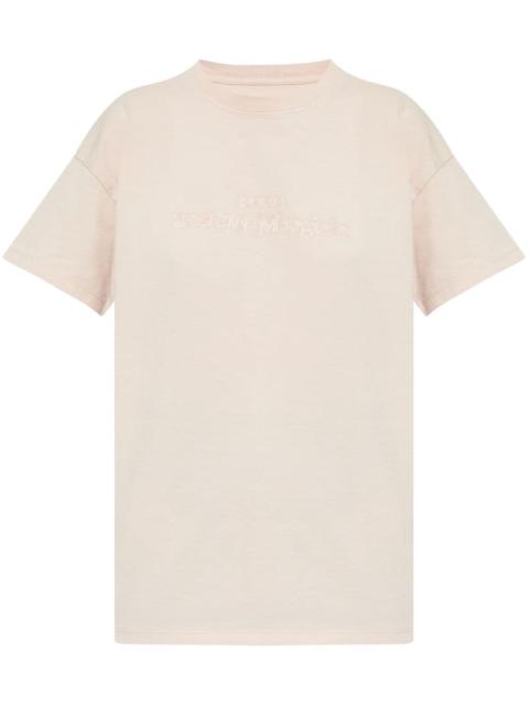 logo-embroidered cotton t-shirt