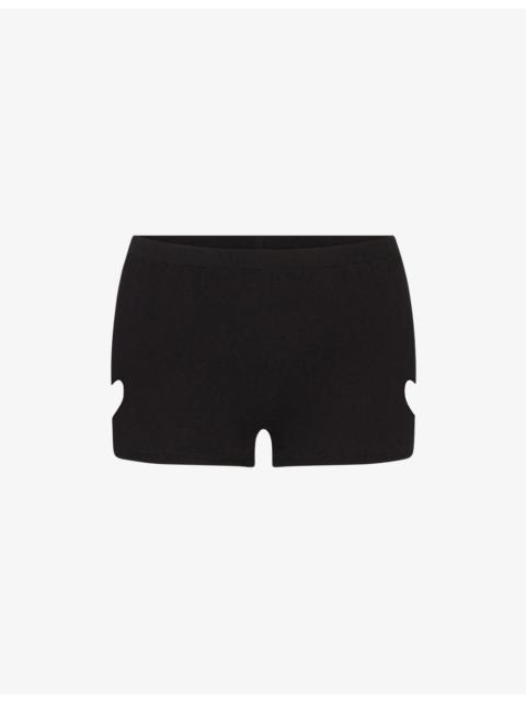 Micro Heart Worn-In Cotton-Jersey Shorts