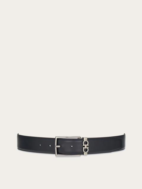 Reversible and adjustable Gancini belt