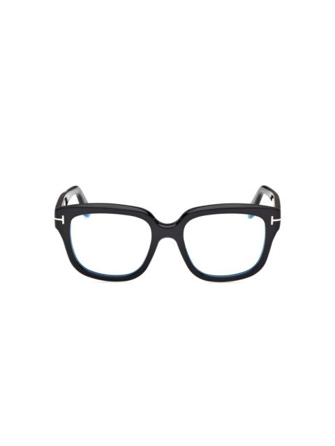 square-frame glasses