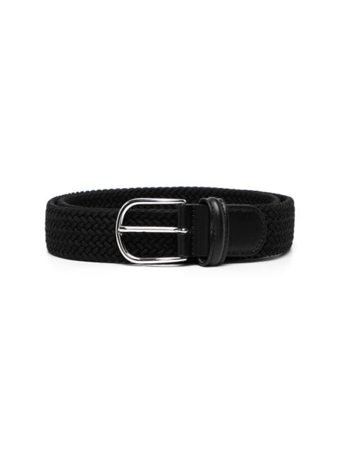 interwoven leather belt