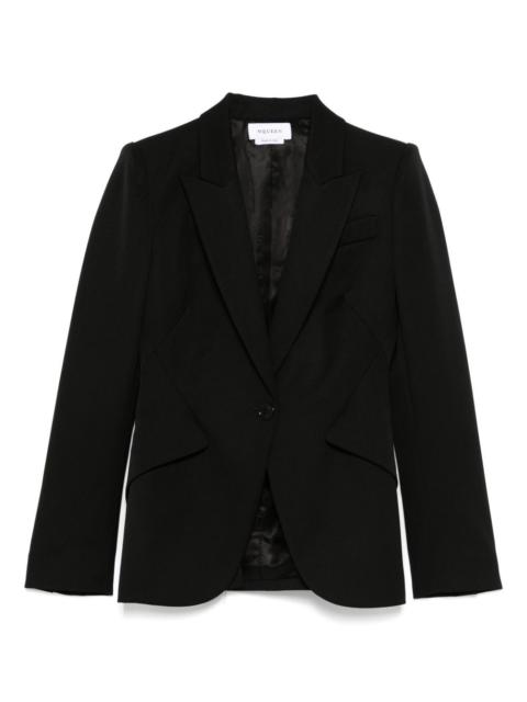 wool single-breasted blazer
