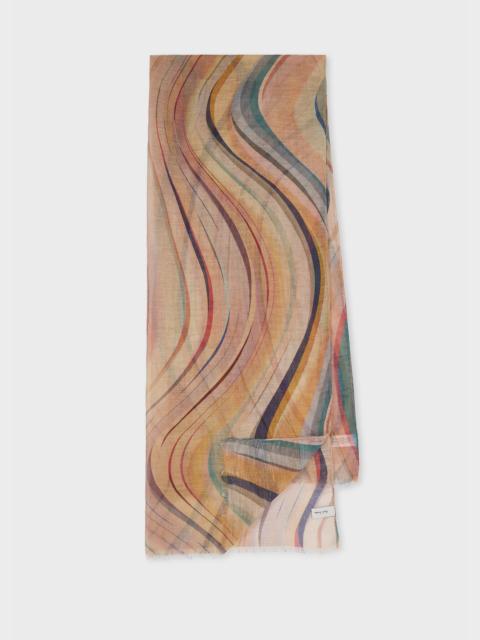 Women's Linen-Blend 'Swirl' Scarf