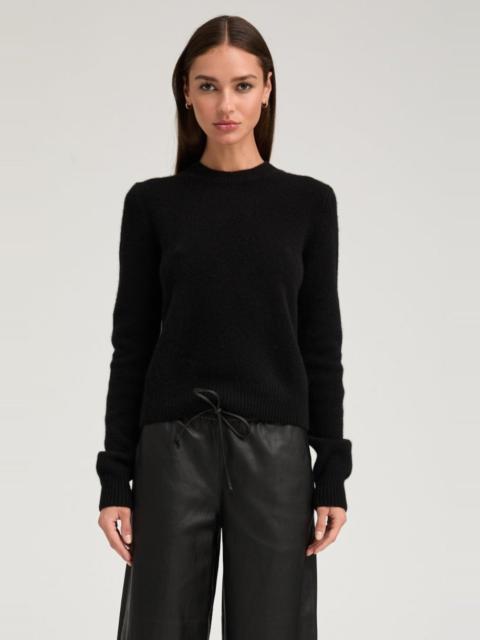 BLACK CASHMERE CREWNECK SWEATER