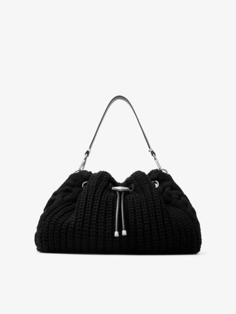 Cinch Medium
Black Knitted Wool Bucket Bag