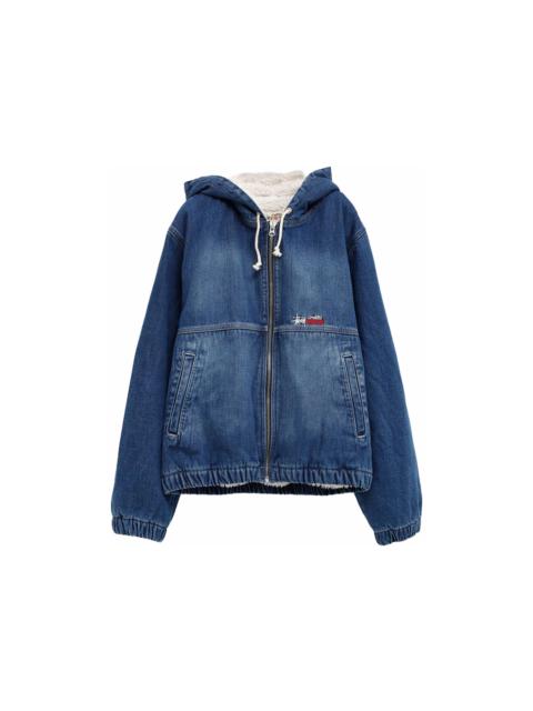 Stussy Denim Sherpa Work Jacket Dark Navy