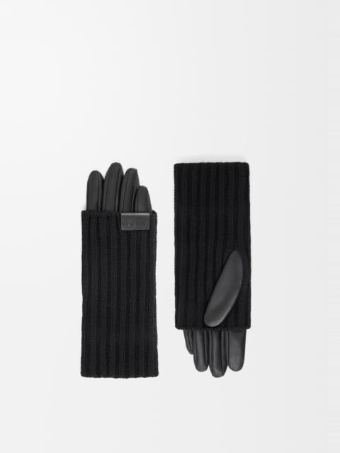 Gloves in cashmere and nappa lambskin