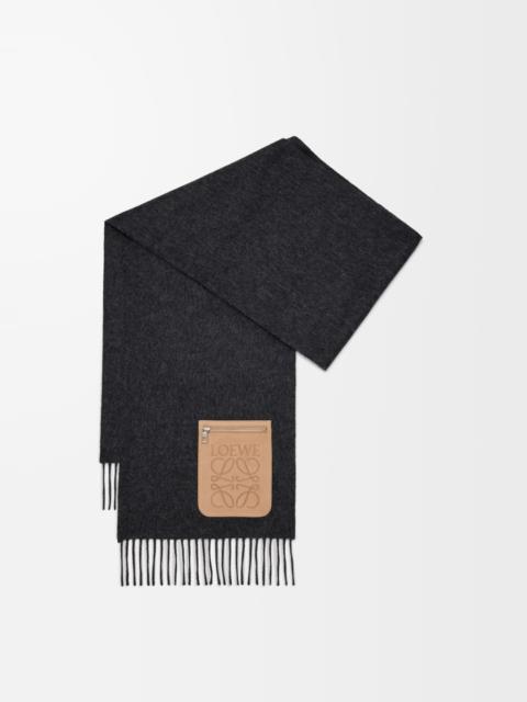 Scarf in wool and cashmere