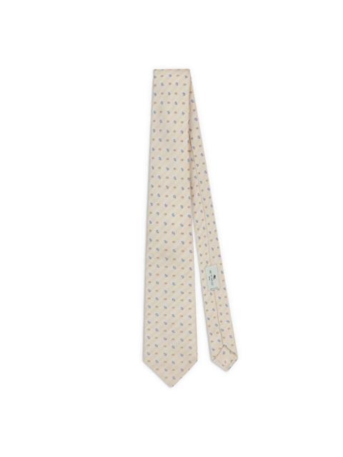 paisley-embroidered tie