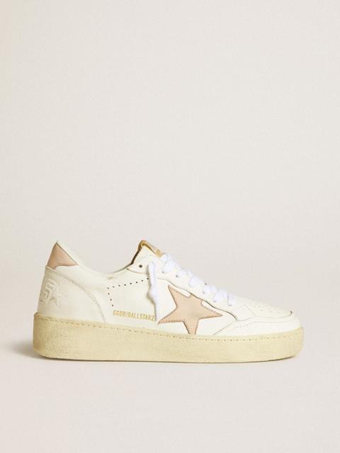 Women's Ball Star with pink nubuck star and heel tab