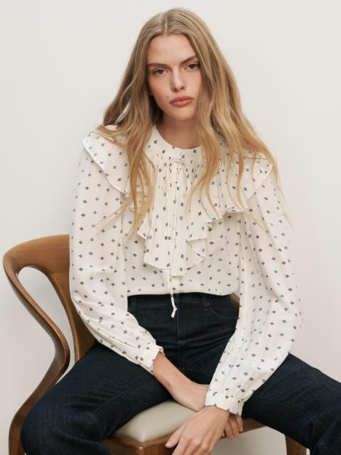 GOMEZ RUFFLED BLOUSE