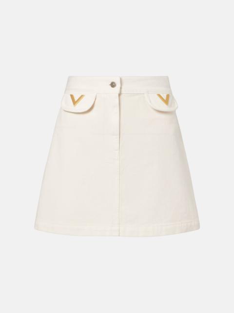 VGold denim skirt