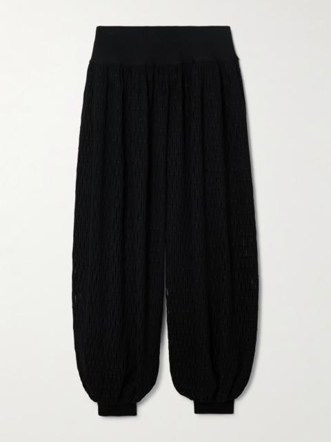 Open-knit Tapered Pants
