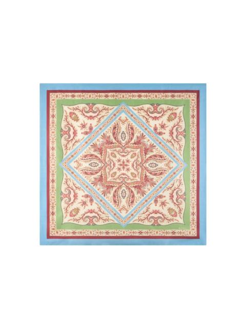 paisley-print silk scarf