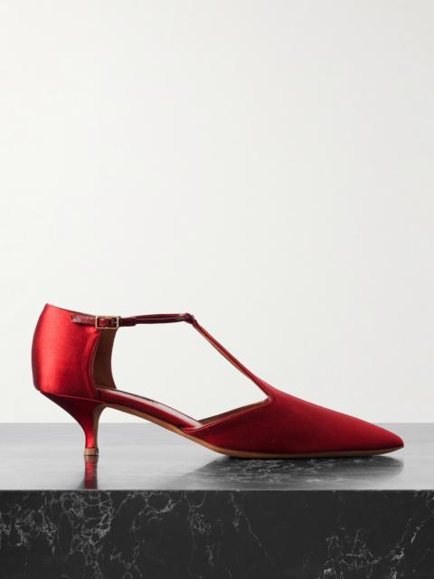 Leandra Satin Pumps