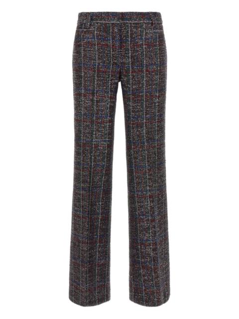 tartan patterned trousers